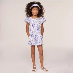 Janie and jack purple flower romper